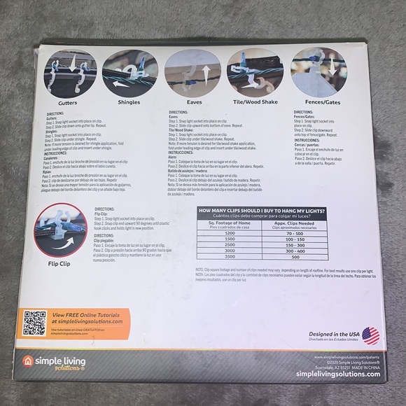 0523 TWO BOXES OF Simply Living 175CT Heavy Duty Max Pro “Anywhere” Flip Clips - Picture 4 of 6